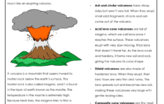Printable Volcano Worksheets-159
