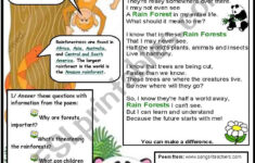 Rainforests ESL Worksheet By Sassouki