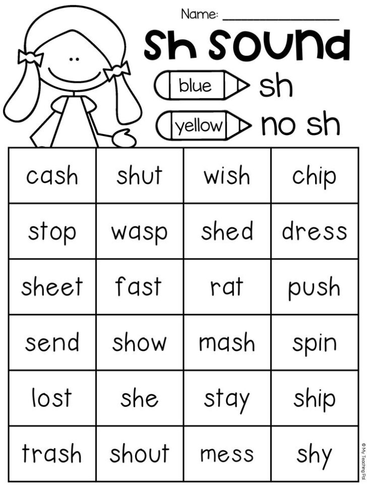 Sh Worksheets Free Printable