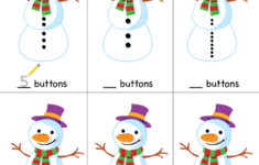 I m A Little Snowman Worksheet How Many Buttons Super Simple