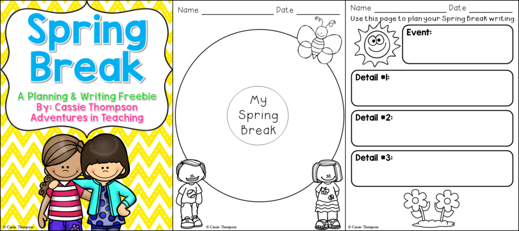 Spring Break Printable Worksheets | Lyana Worksheets