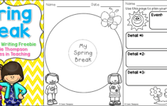 First Grade Worksheets For Spring Planning Playtime Spring Break