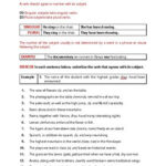 Subject Verb Agreement Printable Worksheets High School 159