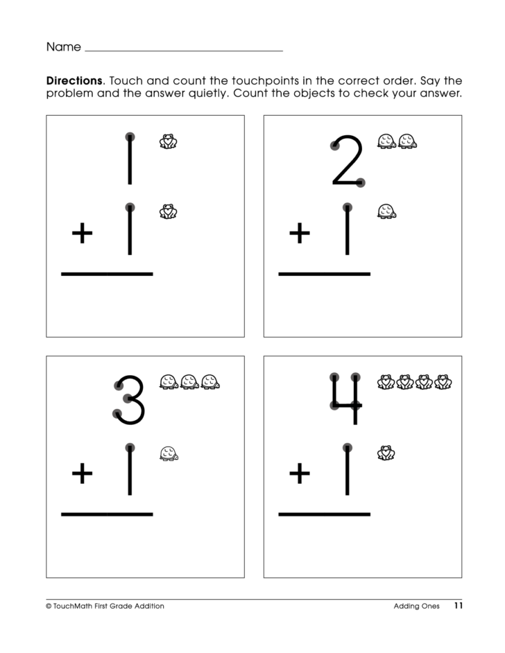 Touchpoint Math Worksheets Printable
