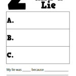 Two Truths And A Lie Worksheet Printable 159