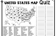 United States Map Activity Worksheet Social Studies Map Free