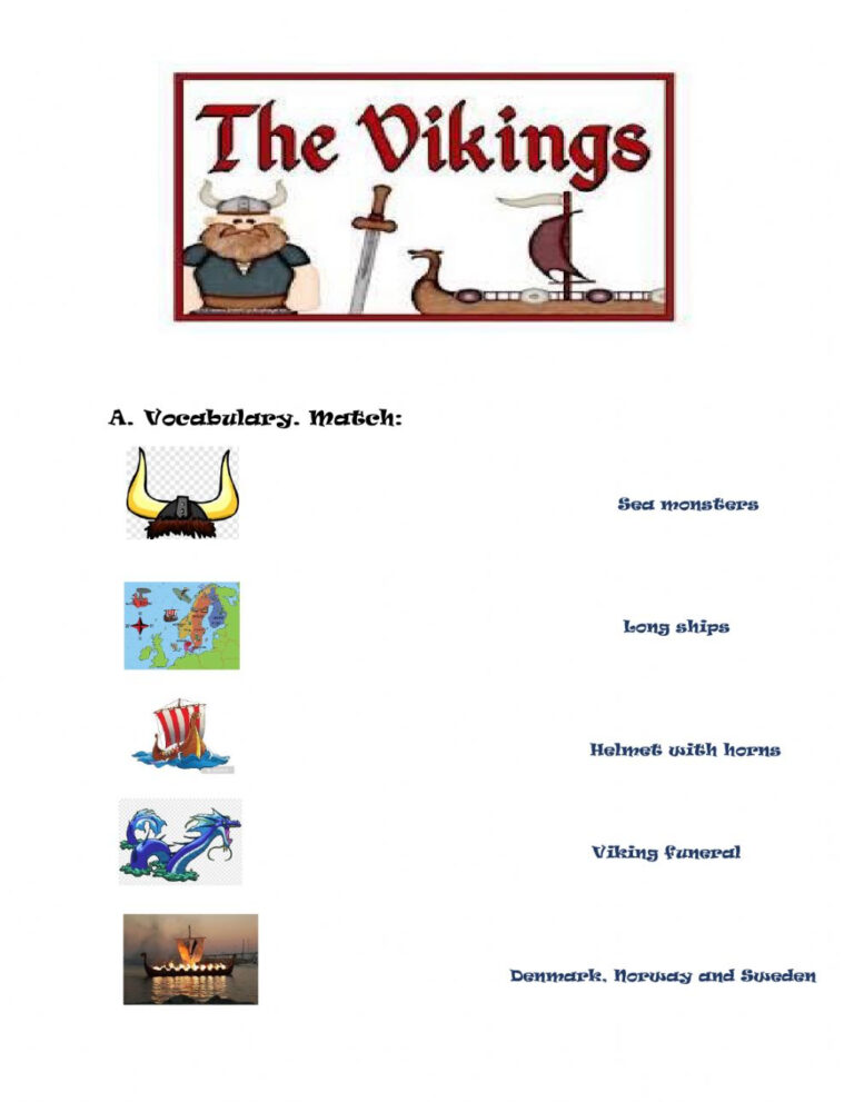 Viking Worksheets Printable-159 | Lyana Worksheets