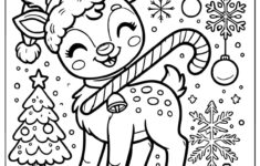 8 Free Reindeer Christmas Coloring Pages To Print regarding Christmas Colouring Worksheet