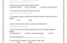 A British Christmas: English Esl Worksheets Pdf &amp; Doc with Christmas In Britain Worksheet