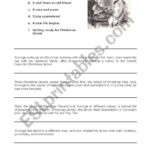 A Christmas Carol   Esl Worksheetannana For A Christmas Carol The Story Worksheet B