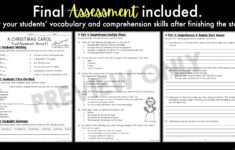 A Christmas Carol Novel Study Unit | Comprehension Questions With intended for A Christmas Carol Figurative Language Worksheet Answers