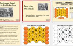 A Christmas Carol - The Market Scene | Teaching Resources in A Christmas Carol Stave 3 Worksheet