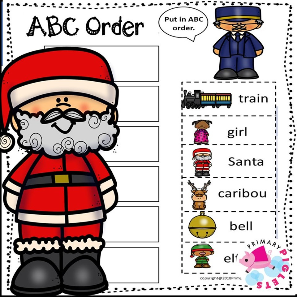 Abc Order Worksheets Christmas Alphabetical Order - Classful regarding Christmas Abc Order Worksheet