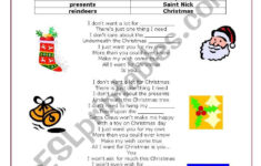 All I Want For Christmas Is You - Esl Worksheettmira regarding All I Want For Christmas Is You Worksheet