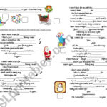 All I Want For Christmas Is You   Mariah Carey   Esl Worksheet In All I Want For Christmas Worksheet