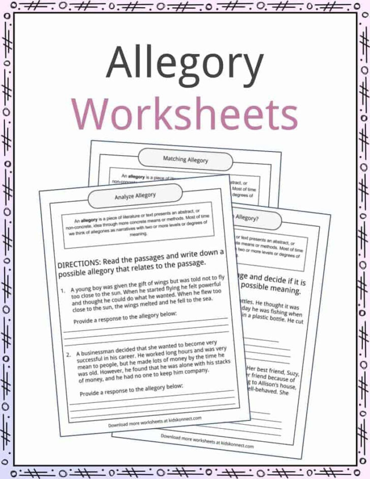 A Christmas Carol Allegory Worksheet