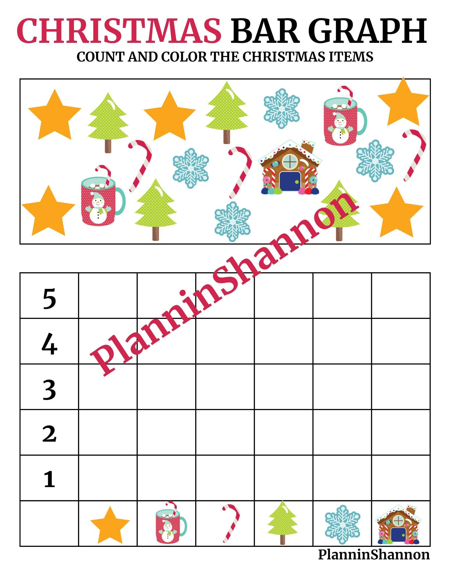 Bar Graph Math Graphing Christmas Bar Graph Math Centers - Etsy throughout Christmas Bar Graph Worksheets