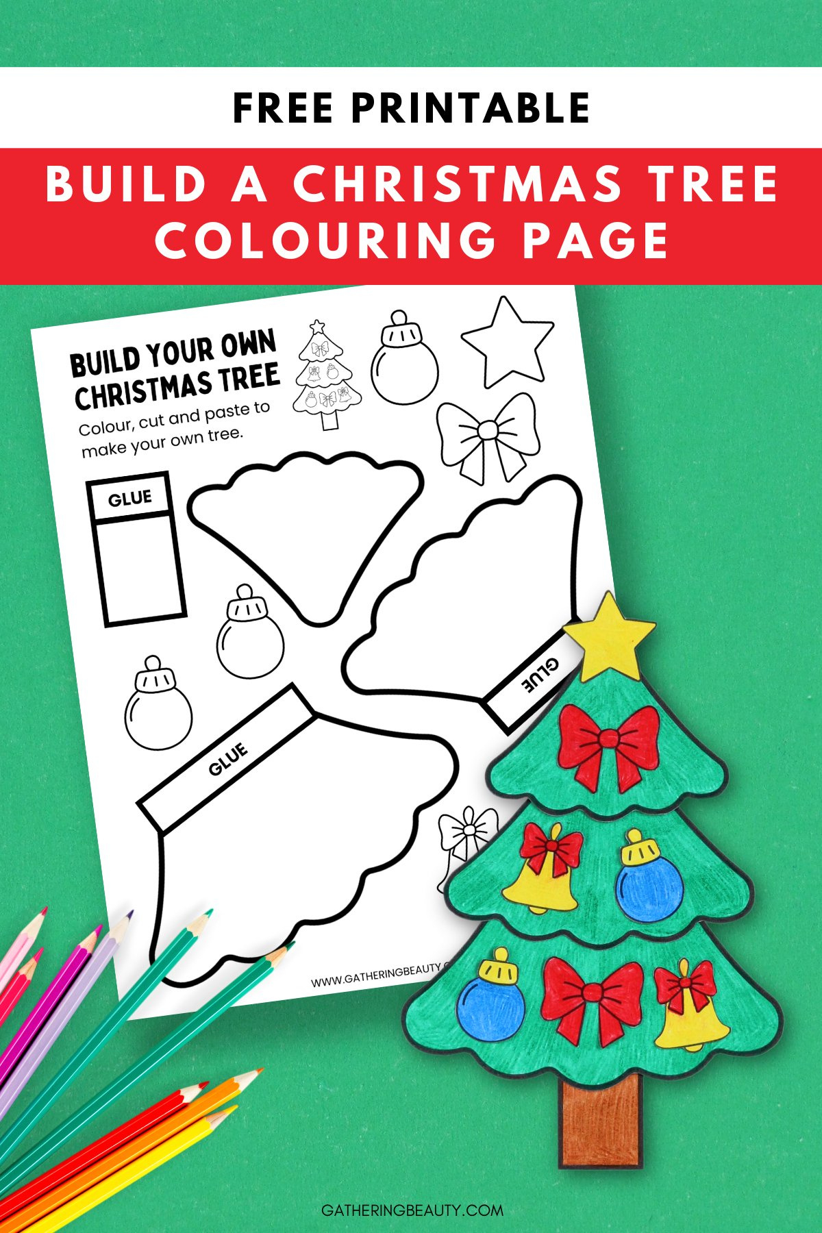 Build A Christmas Tree Free Printable — Gathering Beauty with regard to Build a Christmas Tree Worksheet