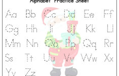 Christmas Alphabet Tracing Worksheets - Kids Activity Zone throughout Christmas Letter Worksheets For Preschool