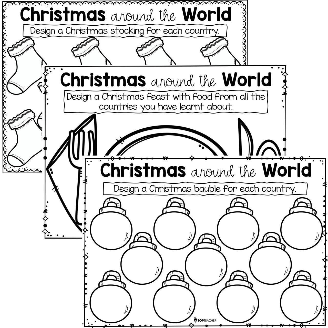 Christmas Around The World Activities - Top Teacher intended for Christmas Around The World Worksheets For Kindergarten