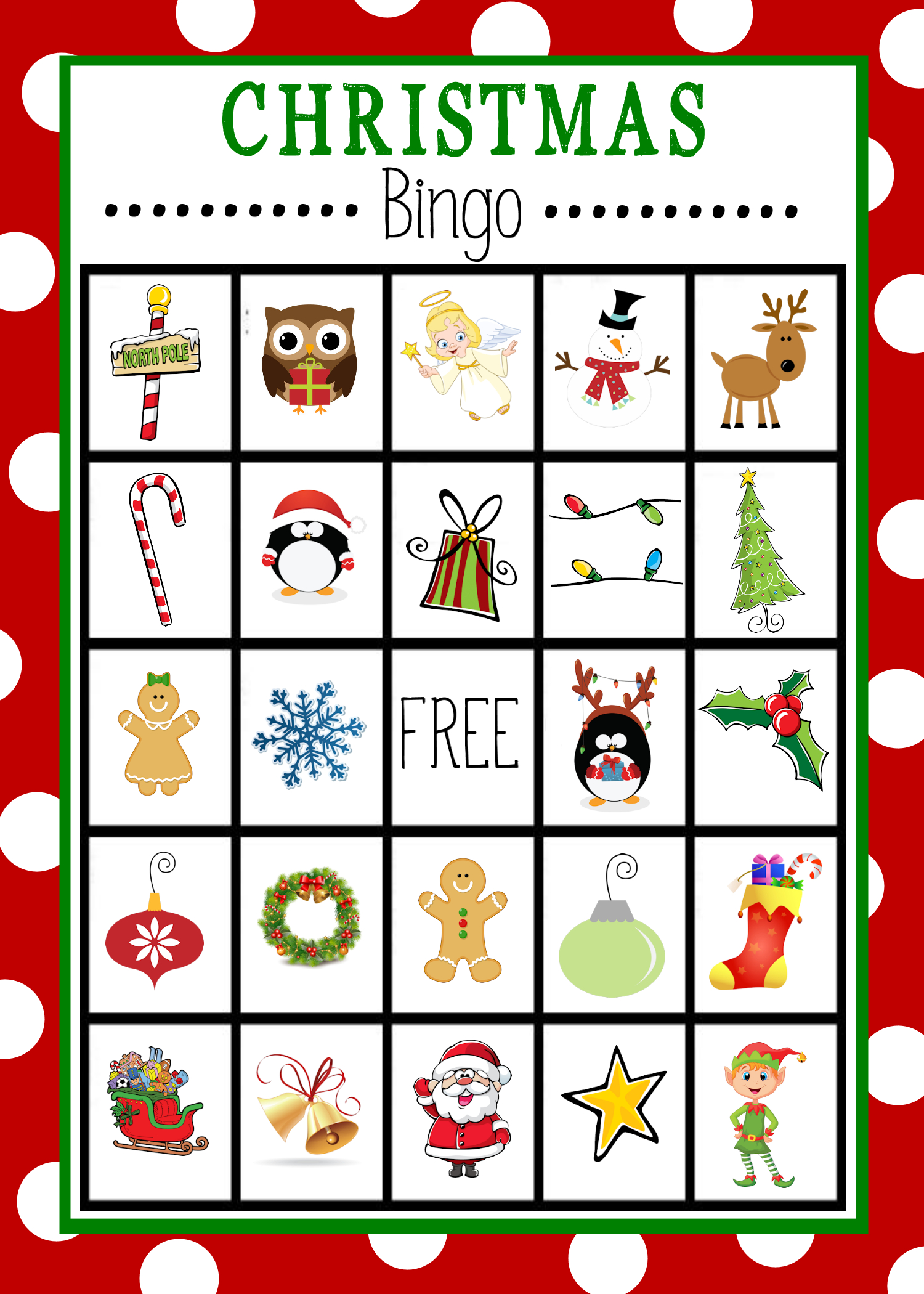 Christmas Bingo - Crazy Little Projects with Christmas Bingo Worksheet