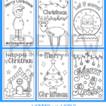 Christmas Card Template Printables To Colour | Teaching Resources In Christmas Card Worksheet