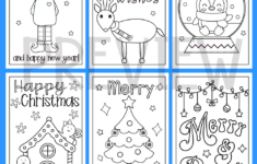 Christmas Card Template Printables To Colour | Teaching Resources in Christmas Card Worksheet