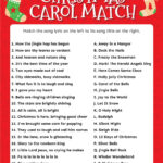 Christmas Carol Matching Game Inside Christmas Carol Worksheet Answers