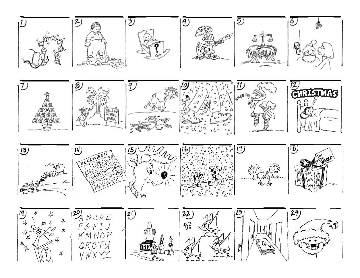 Christmas Carol Puzzles – The Button-Down Mind intended for Guess The Christmas Song Worksheet Answers