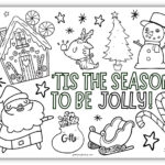 Christmas Coloring Activities For Kids   Free Printable Inside Christmas Colouring Worksheet