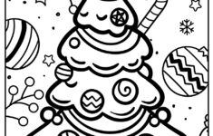 Christmas Coloring Pages: 75 Printable Free Sheets For Kids for Christmas Drawing Worksheets