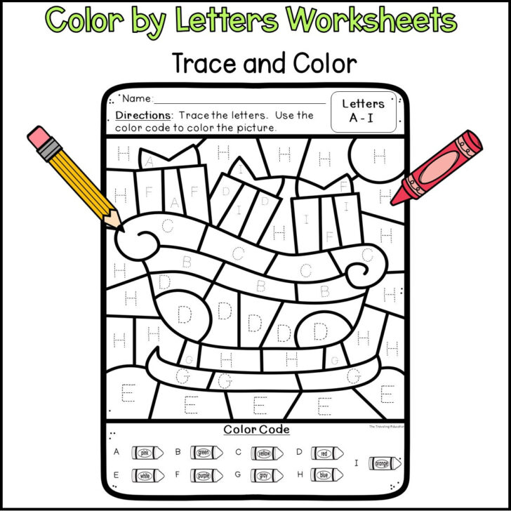 Christmas Color by Code Worksheets