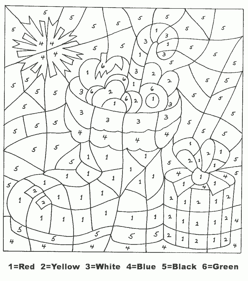 Christmas Colornumber Printables – Printable Coloring Pages throughout Christmas Color By Code Worksheets