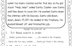 Christmas Comprehension Worksheets with 2Nd Grade Christmas Reading Comprehension Worksheets