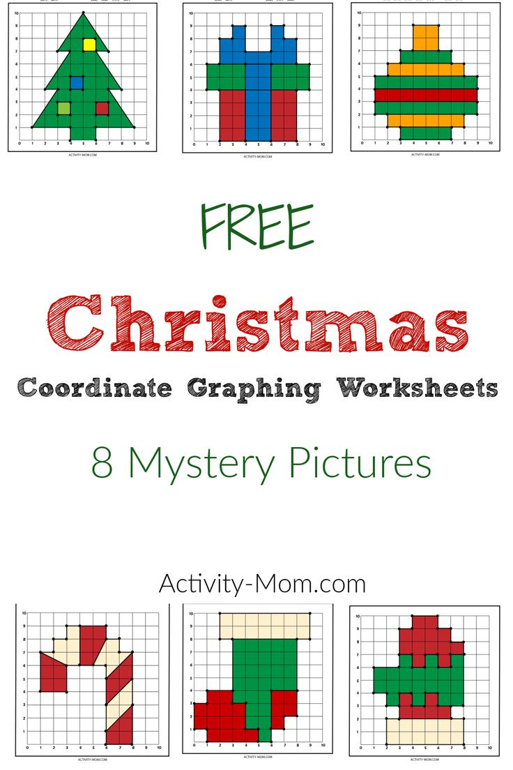 Christmas Coordinate Plane Graphing inside Christmas Coordinate Grid Worksheets