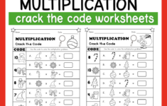 Christmas Crack The Code: Multiplication Worksheets | Resources within Christmas Crack The Code Worksheets