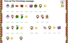 Christmas - Cryptogram Worksheet for Christmas Cryptogram Worksheets