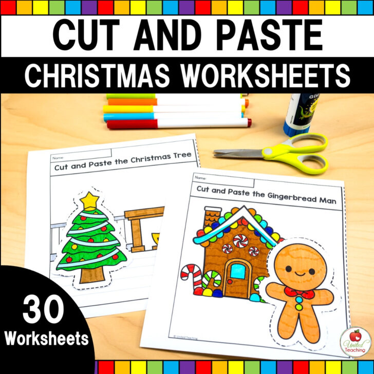 Christmas Cut Out Worksheets