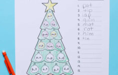 Christmas Cvc Worksheets For Kindergarten - Free Printables intended for Christmas Cvc Worksheet