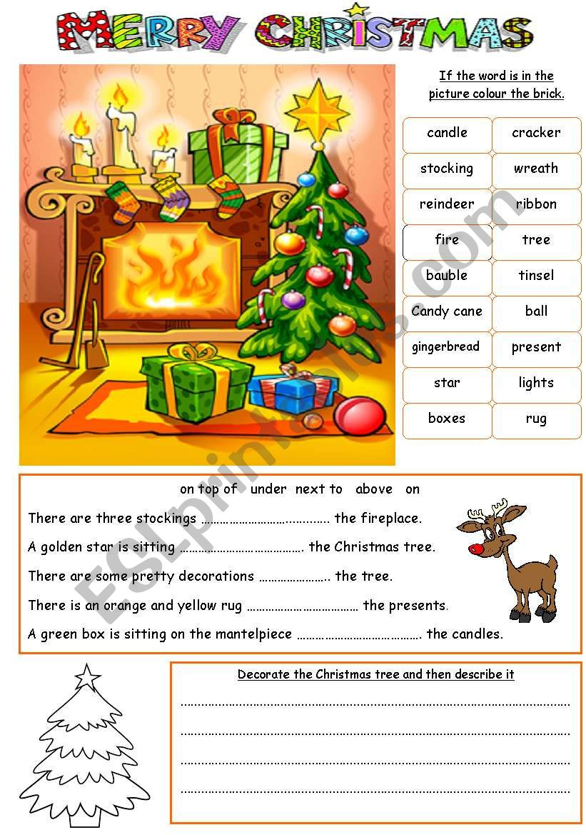 Christmas - Esl Worksheetritawi pertaining to Christmas Day Worksheet