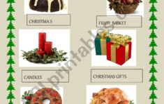 Christmas Food - Esl Worksheetkellesmaga within Christmas Food Worksheet