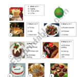 Christmas Food Quiz   Esl Worksheetchritine Pertaining To Christmas Food Worksheet