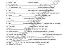 Christmas Grammar - Esl Worksheetmagicmada pertaining to Christmas Grammar Worksheet