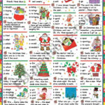 Christmas Grammar Quiz (Key Included)   Esl Worksheetkatiana Inside Christmas Grammar Worksheet