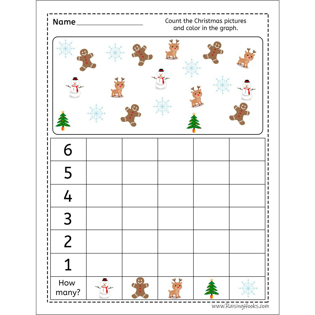 Christmas Graph Worksheet - Raising Hooks regarding Graphing Christmas Worksheets