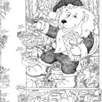 Christmas Hidden Picture Puzzle/Coloring Page For Christmas Hidden Picture Worksheets