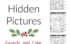 Christmas Hidden Pictures - Etsy pertaining to Christmas Hidden Picture Worksheets