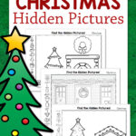 Christmas Hidden Pictures Worksheets   Mamas Learning Corner Within Christmas Hidden Picture Worksheet