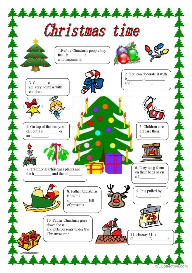 Christmas In Britain: English Esl Worksheets Pdf &amp;amp; Doc with Christmas Esl Worksheets