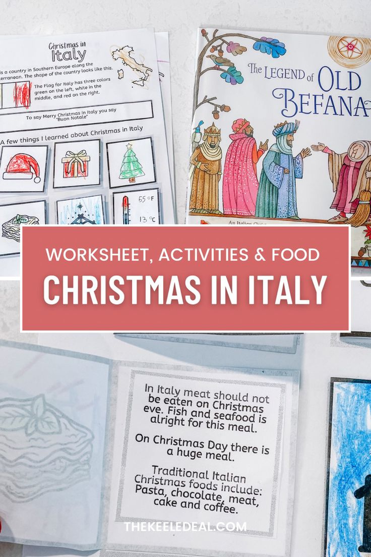 Christmas In Italy Unit Study throughout Christmas In Italy Worksheets